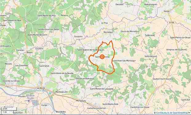 sainte, limite, communale